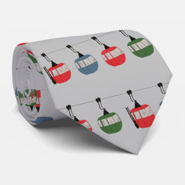 Grått jul Ski Hiss Illustration Skier Slips