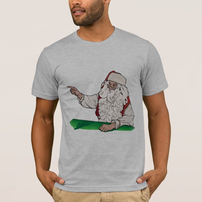 Grått, jul t-shirt (Framsida)