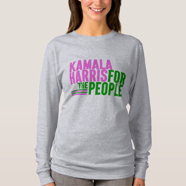 Grått Kamala Women's T-shirt (Framsida)