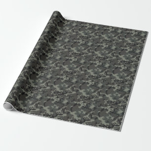 Grått-kamouflage Inslagning Papper Presentpapper