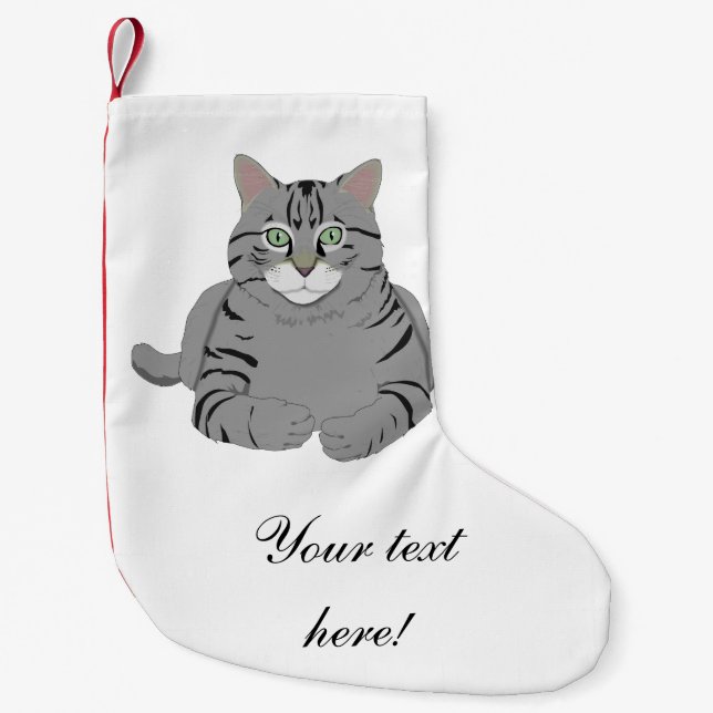 Grått-kattens tecknad liten julstrumpa (Framsidan)