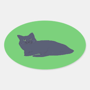 Grått Kattunge klistermärken
