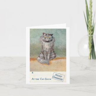 Grått @ kattuppvisning II av Louis Wain Kort