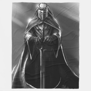 GRÅTT KNIGHT FLEECEFILT