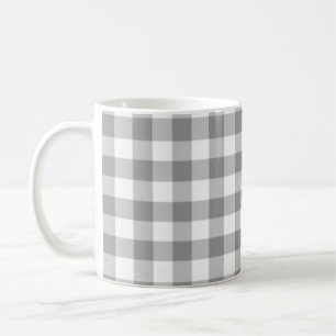 Grått-kontrollerad kvadratisk, sömlös Mönster Kaffemugg