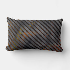 Grått kor-klippt rand eller rosett band? Guld red Lumbarkudde