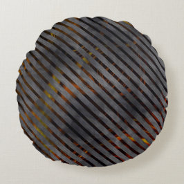 Grått kor rand eller rosett band? Guld rödaktig Rund Kudde