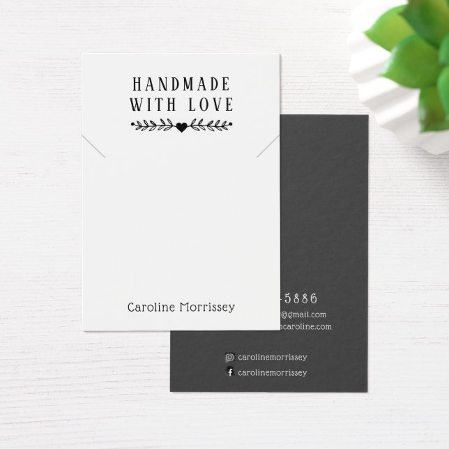 Grått-kort för enkel judebroms-Visning Visitkort (Skivbord)