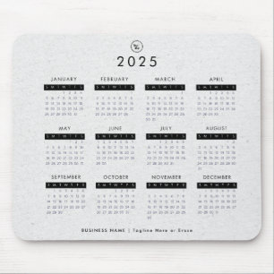 Grått Kraft 2023 Calendar Anpassningsbar Business  Musmatta