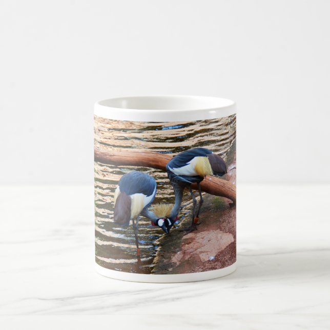 Grått-kranfåglar Kaffemugg (Center)