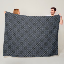 Grått-kvadrat med oregelbunden placering med pixel fleecefilt