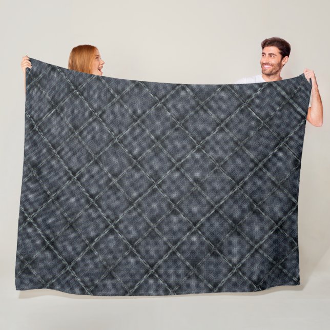 Grått-kvadrat med oregelbunden placering med pixel fleecefilt (På plats)