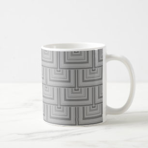 Grått-kvadratvågor Kaffemugg