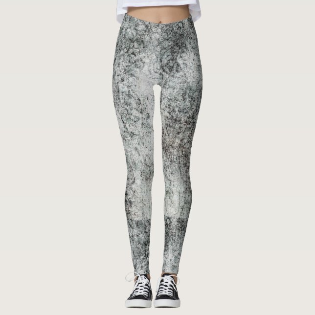 Grått Kvinnors bensin Leggings (Framsida)