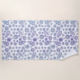 Grått & Lavender-Blommönster