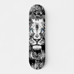 Grått Lejona Porträtt Teckning - Lejona Skateboa Mini Skateboard Bräda 18,5 Cm
