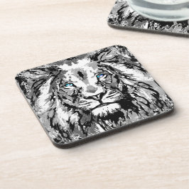 GRÅTT LEJONA PORTRÄTT TECKNING - LEJONA UNDERLÄGG