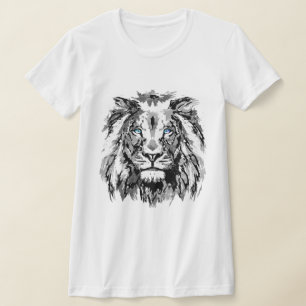 Grått Lejona Teckning - Lejont T-Shirt