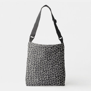 Grått Leopard Animal Print Axelväska
