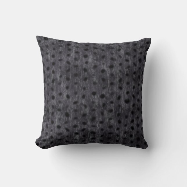 Grått Leopard Kudde (Framsida)