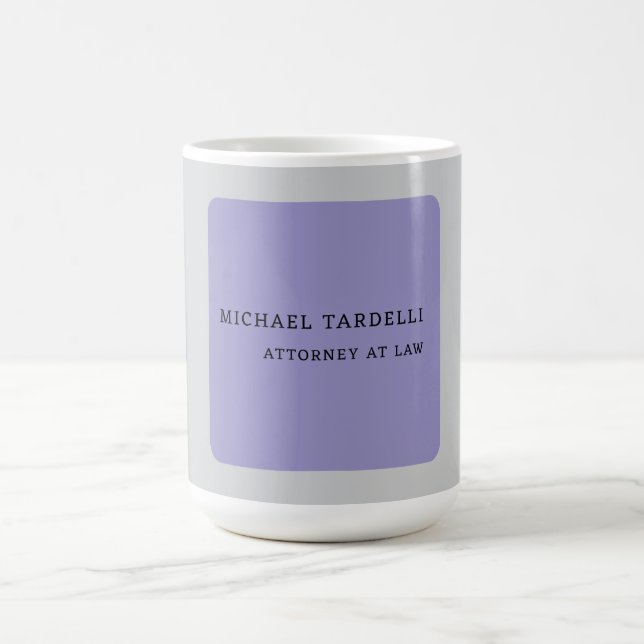 Grått Lila Minimalistisk klassisk Professionell Kaffemugg (Center)