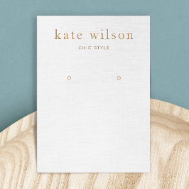 Grått Linen (bild) Visning Card Visitkort