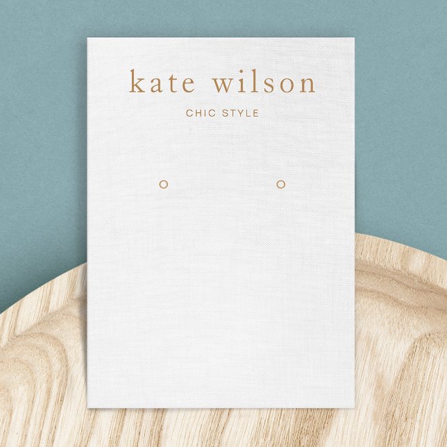 Grått Linen (bild) Visning Card Visitkort (Skapare uppladdad)