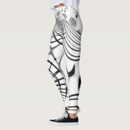 Grått linjer påminner oss om teckning i klo leggings