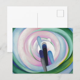 Grått Linjer w Black, Blue and Gult | O'Keeffe | Vykort