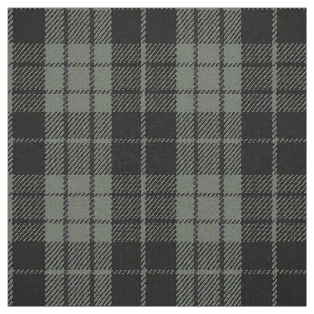 Grått, ljus/mörk grått svart/lila rand plaid tyg (Provkarta)