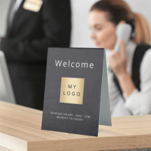 Grått-logotyp-affärsverksamhet i Chalkboard har st