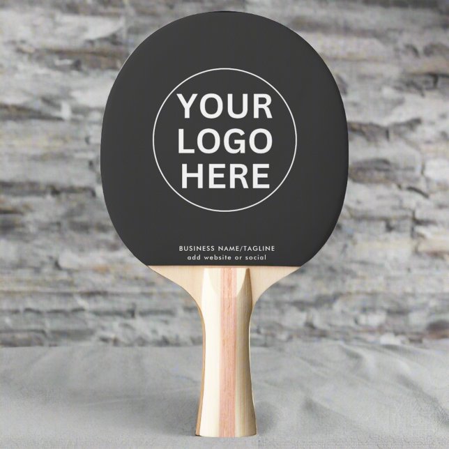 Grått Logotyp l Branded Business Promotional Pingisracket (Skapare uppladdad)