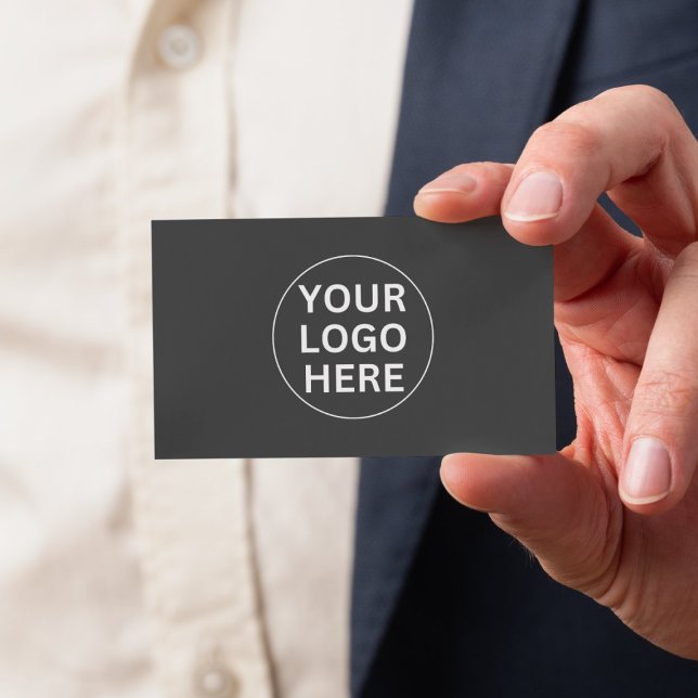 Grått Logotyp l Professionell Rengör Elegant minim Visitkort (Skapare uppladdad)