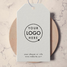 Grått logotyp | Modern minimalistisk affärsprofil Presentetikett