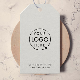 Grått logotyp Modern minimalistisk affärsprofil Presentetikett