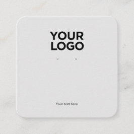 Grått-Logotyp-Visning i fyrkant Fyrkantigt Visitkort