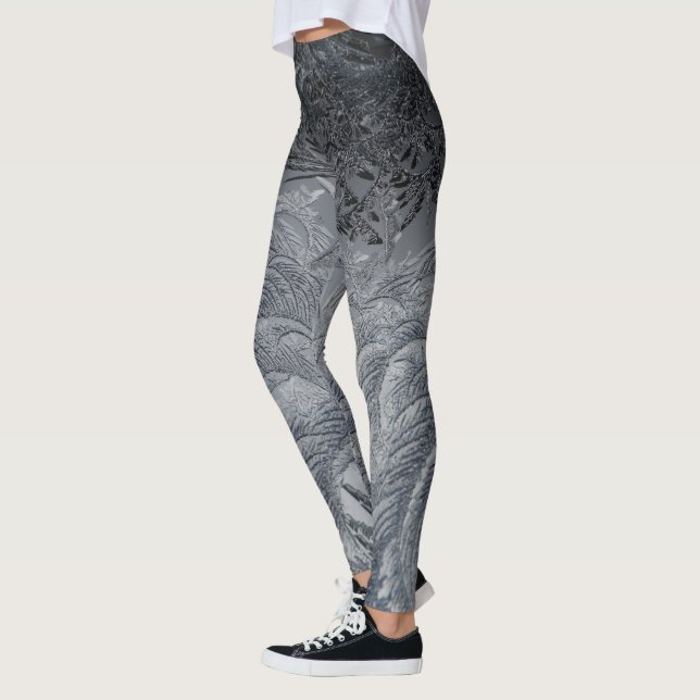 Grått Löv Leggings (Vänster)