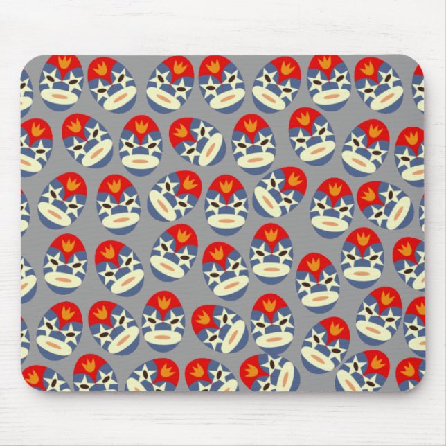 Grått Lucha Libre Mare Musmatta (Framsidan)