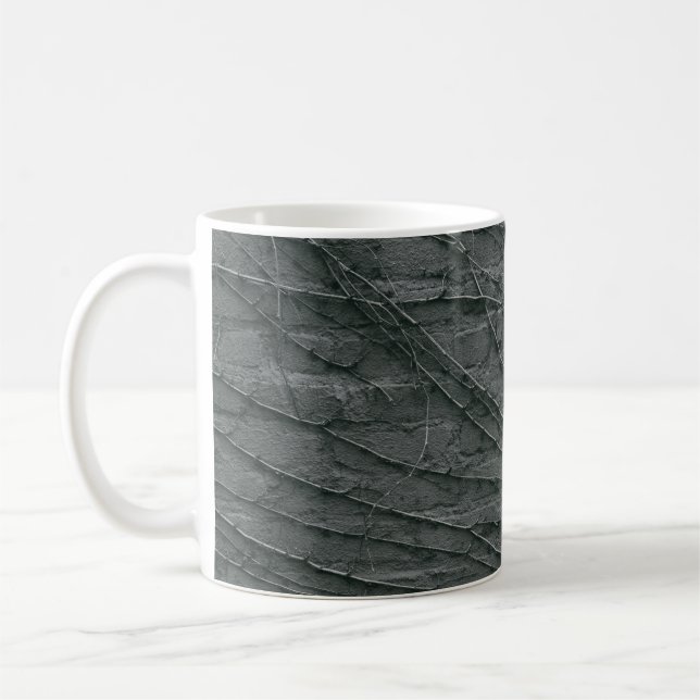 Grått-målad tegelvägg kaffemugg (Vänster)