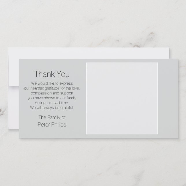 Grått-mallsympati Tack med vitt gräns (Framsida)