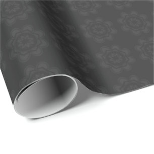 Grått Mandala Wrapping Papper Presentpapper