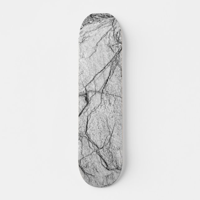 Grått Marble Dapped Conreta Mini Skateboard Bräda 18,5 Cm (Framsida)