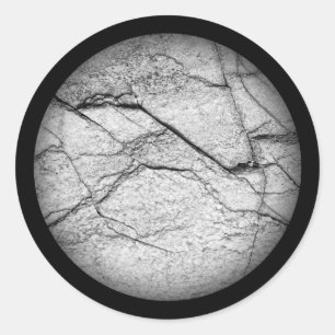 Grått Marble Dapped Conreta Runt Klistermärke