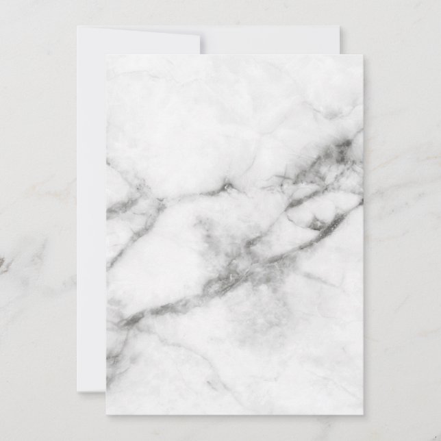Grått Marble Flat Card (Framsida)
