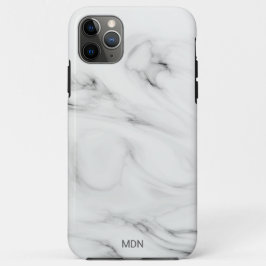 Grått Marble Geode med Monogram