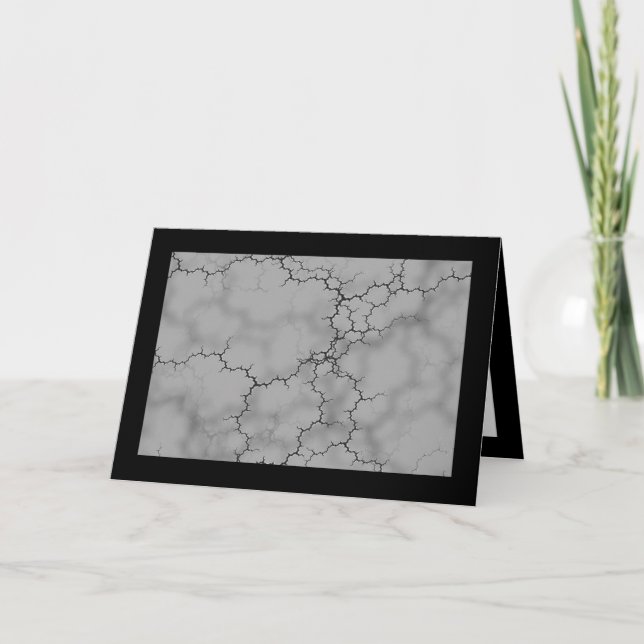 Grått Marble Mönster Fars dag Kort (Framsida)