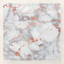 grått marble och faux ro guld