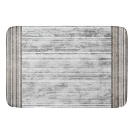 Grått Marble och Rand Mönster Badrumsmatta