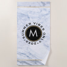 Grått Marble Print Summer Vibes Endast text