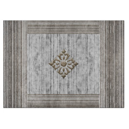 Grått Marble & Rand Mönster